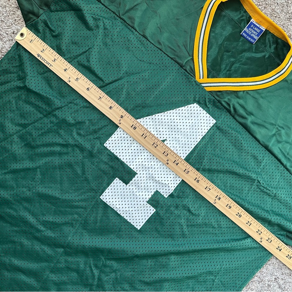 Vintage Brett Favre Green Bay Packers NFL Football Champion Jersey Mens Size 48 - Picture 7 of 10